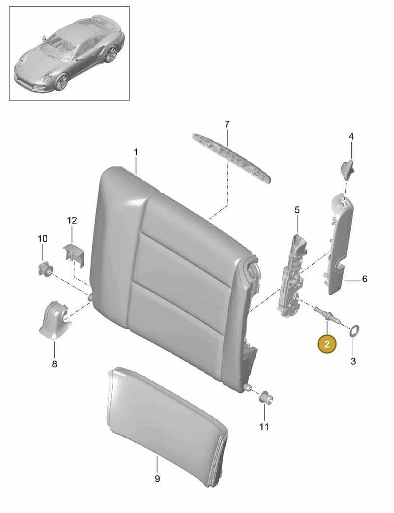 99152249100 — Porsche 911 (2013-2020) diagram p42817040, position 2