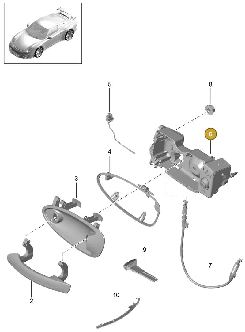 99153706405 — Porsche 911 (2013-2020) diagram p41804020, position 6