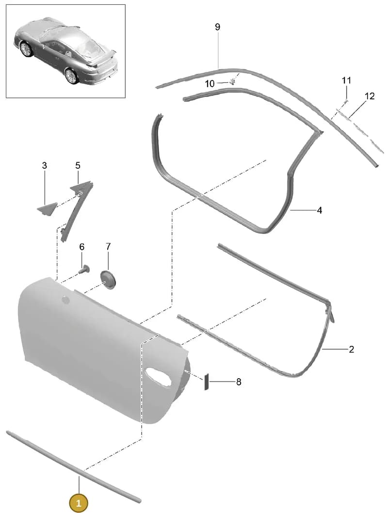 99153708602V09 — Porsche 911 (2013-2020) diagram p41804010, position 1