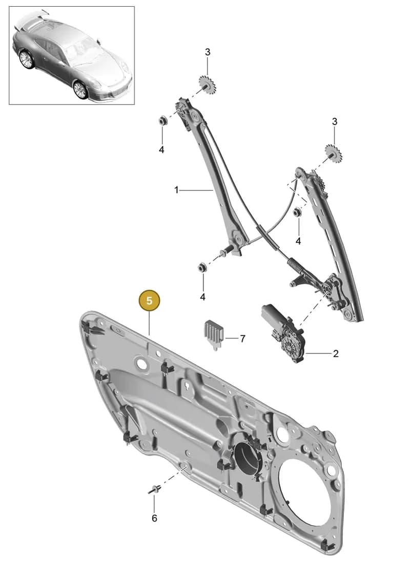 99153722101 — Porsche 911 (2013-2020) diagram p41804030, position 5
