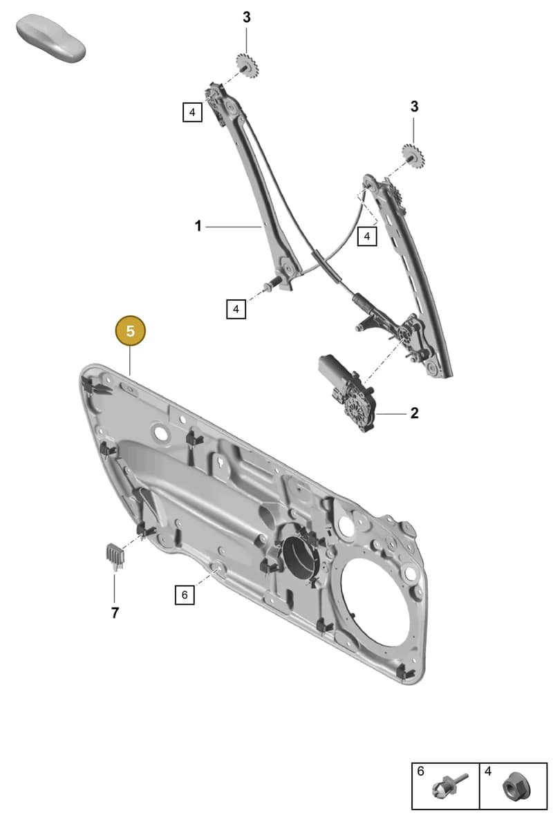 99153722101 — Porsche Boxster Spyder (2019-2020) diagram p55804300, position 5