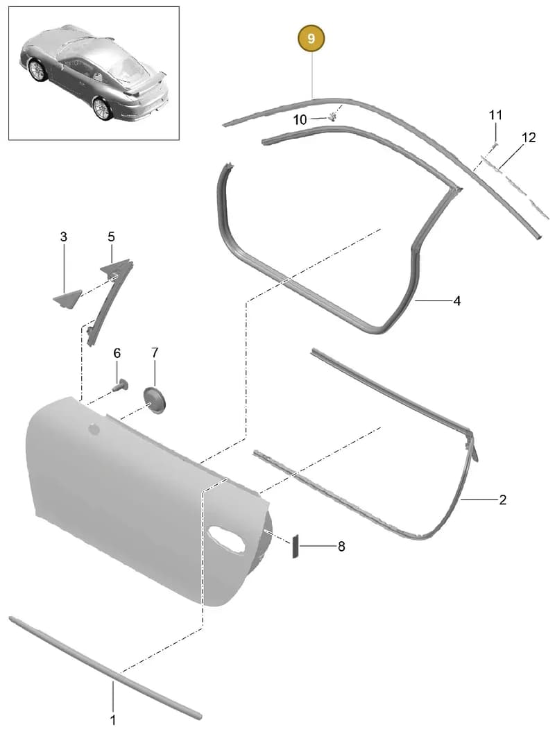 9915374810203C — Porsche 911 (2013-2020) diagram p41804010, position 9