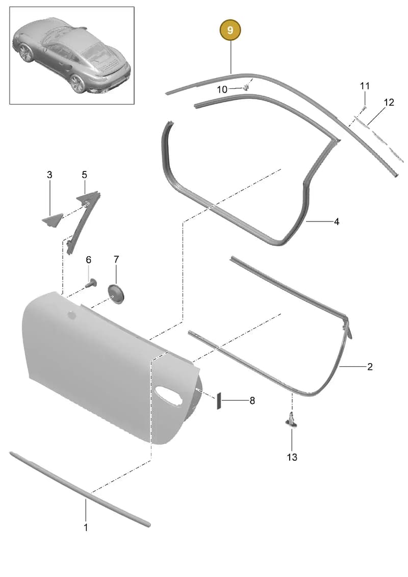 9915374810203C — Porsche GT2 RS Clubsport (2013-2020) diagram p42804010, position 9