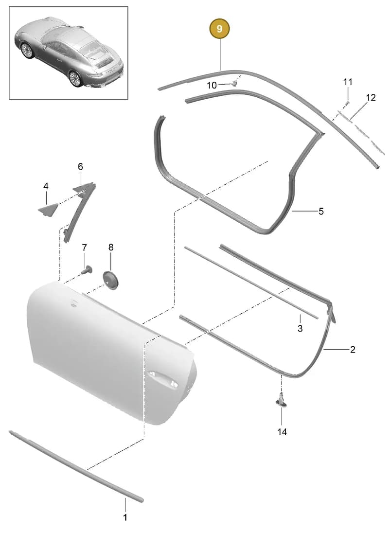 99153748103V09 — Porsche 911 (2016-2019) diagram p47804010, position 9