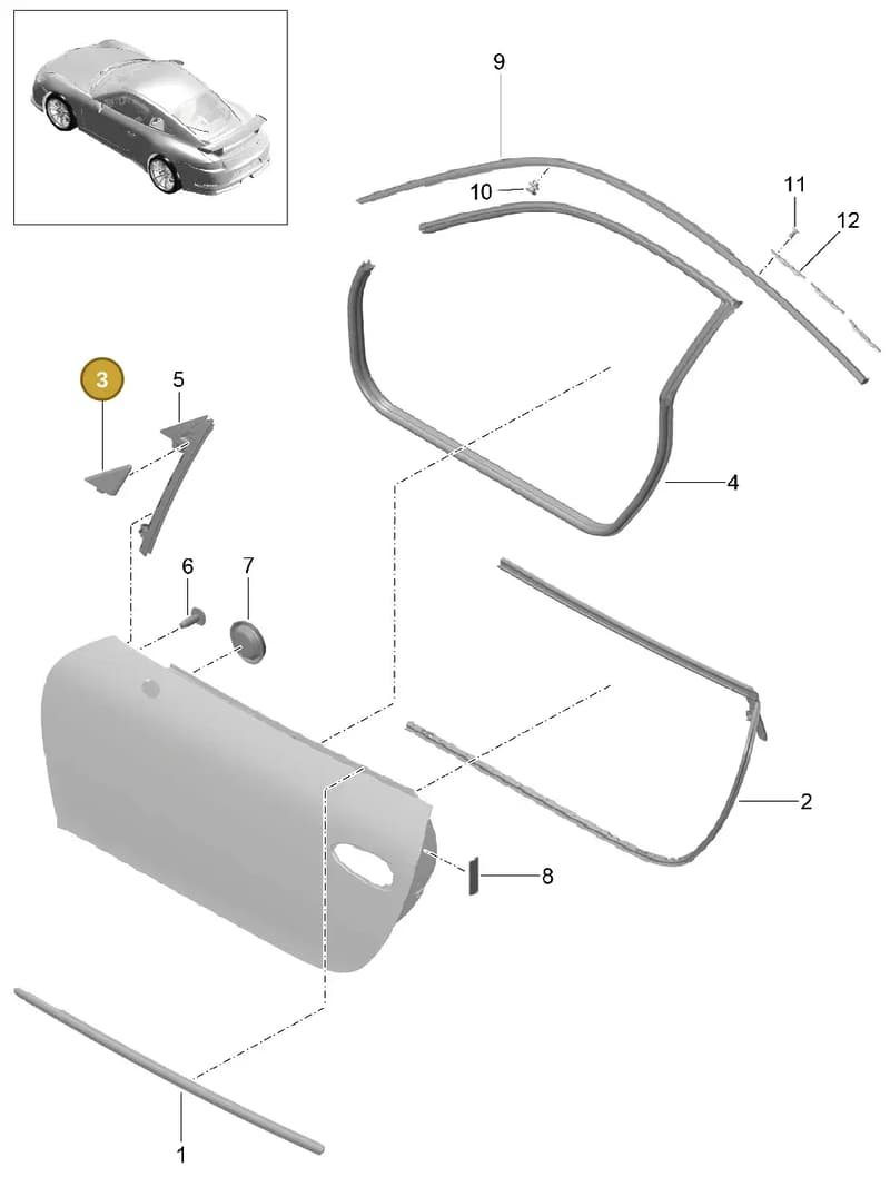 991537551031E0 — Porsche 911 (2013-2020) diagram p41804010, position 3