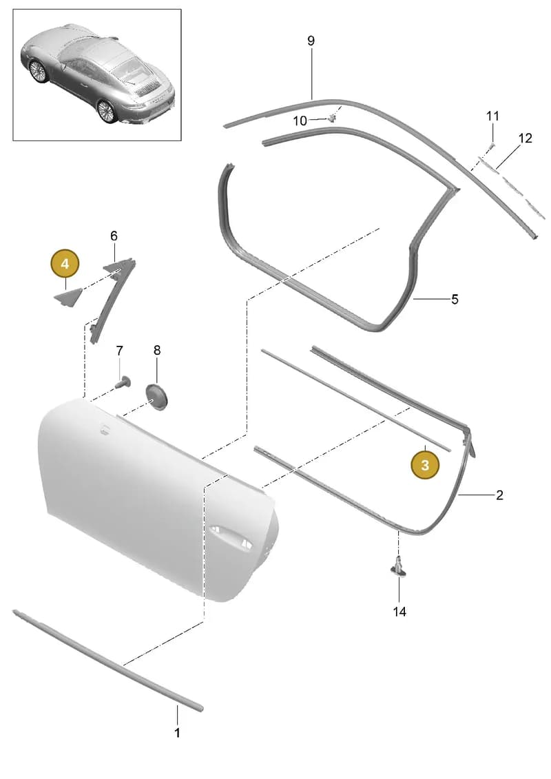 991537551031E0 — Porsche 911 (2016-2019) diagram p47804010, position 3+4