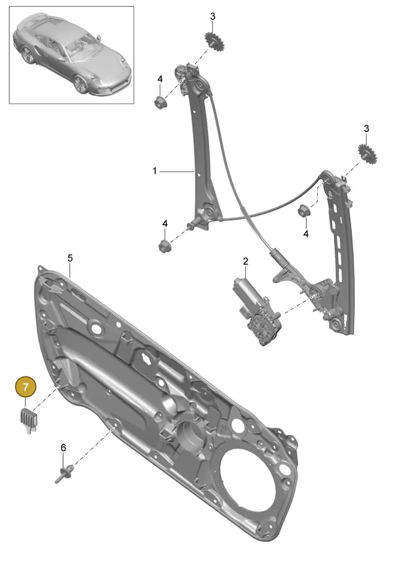 99153755700 — Porsche GT2 RS Clubsport (2013-2020) diagram p42804030, position 7