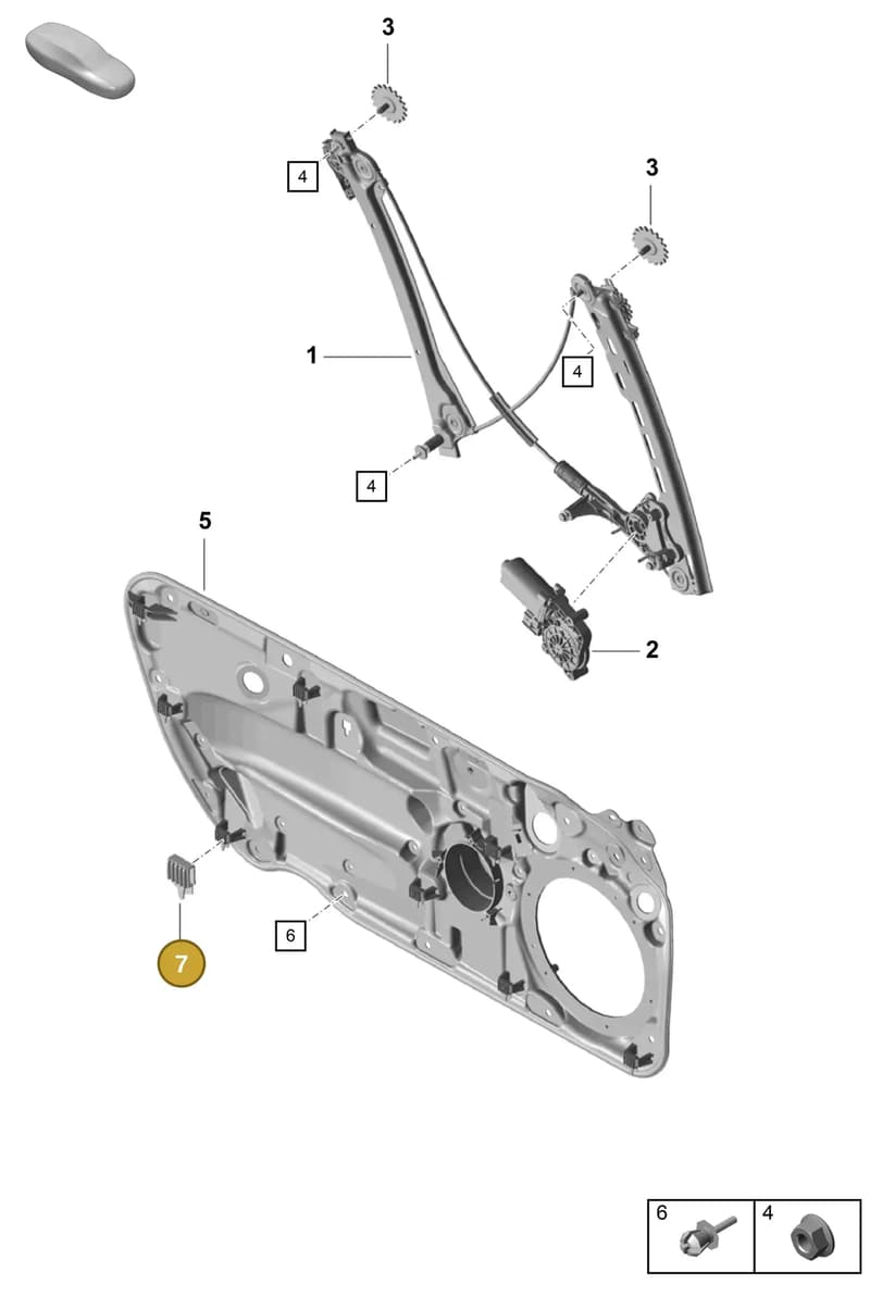 99153755700 — Porsche Boxster Spyder (2019-2020) diagram p55804300, position 7