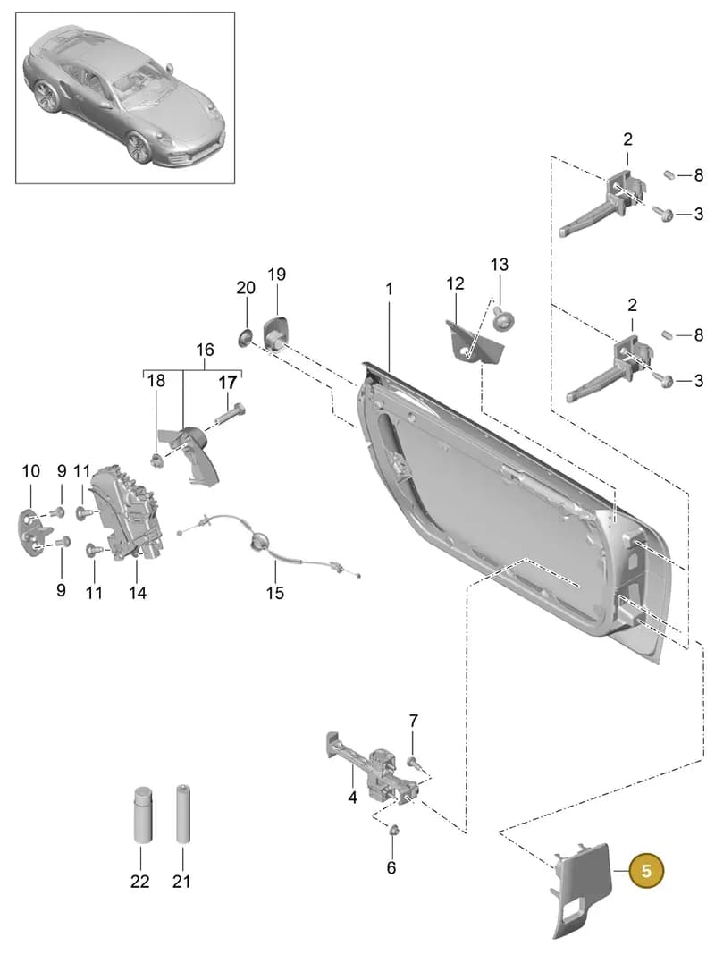 99153793100 — Porsche 911 (2013-2020) diagram p42804000, position 5