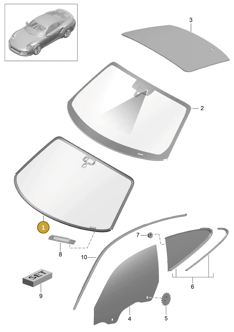 99154191103 — Porsche 911 (2013-2020) diagram p42805000, position 1