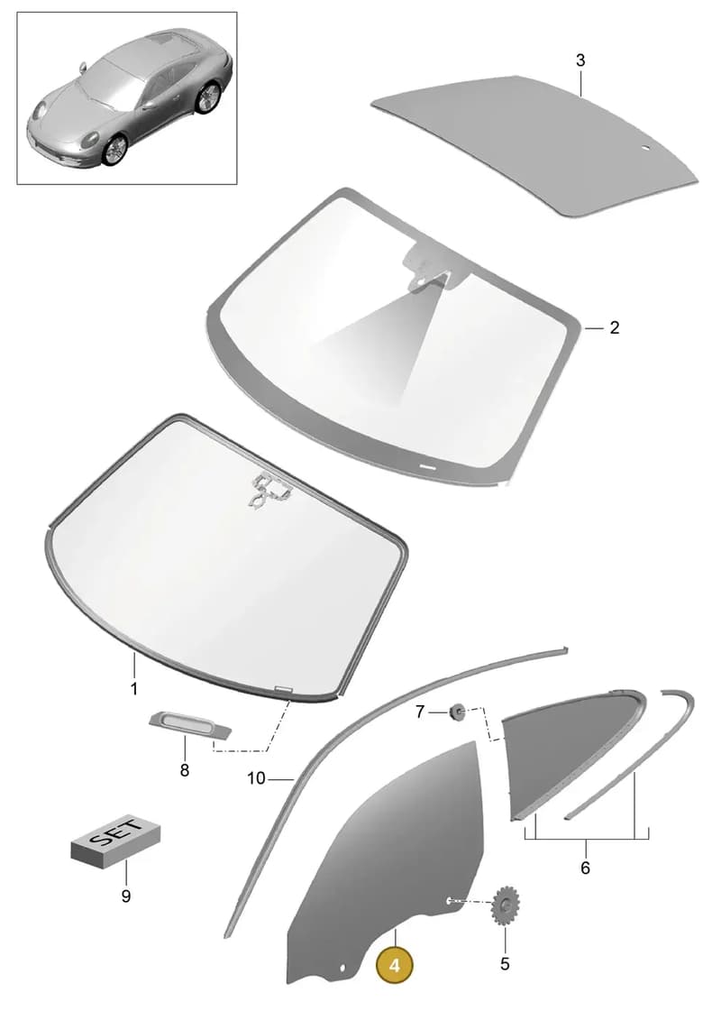 99154251202 — Porsche 991 Carrera 4 (2011-2016) diagram p38805000, position 4