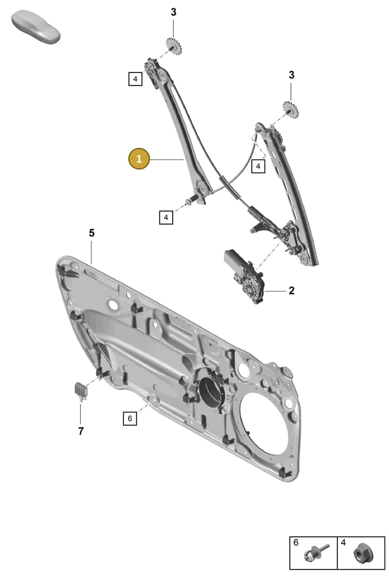 99154297601 — Porsche Boxster Spyder (2019-2020) diagram p55804300, position 1