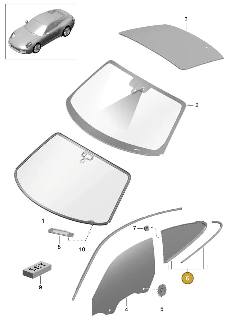 99154356103 — Porsche 991 Carrera 4 (2011-2016) diagram p38805000, position 6