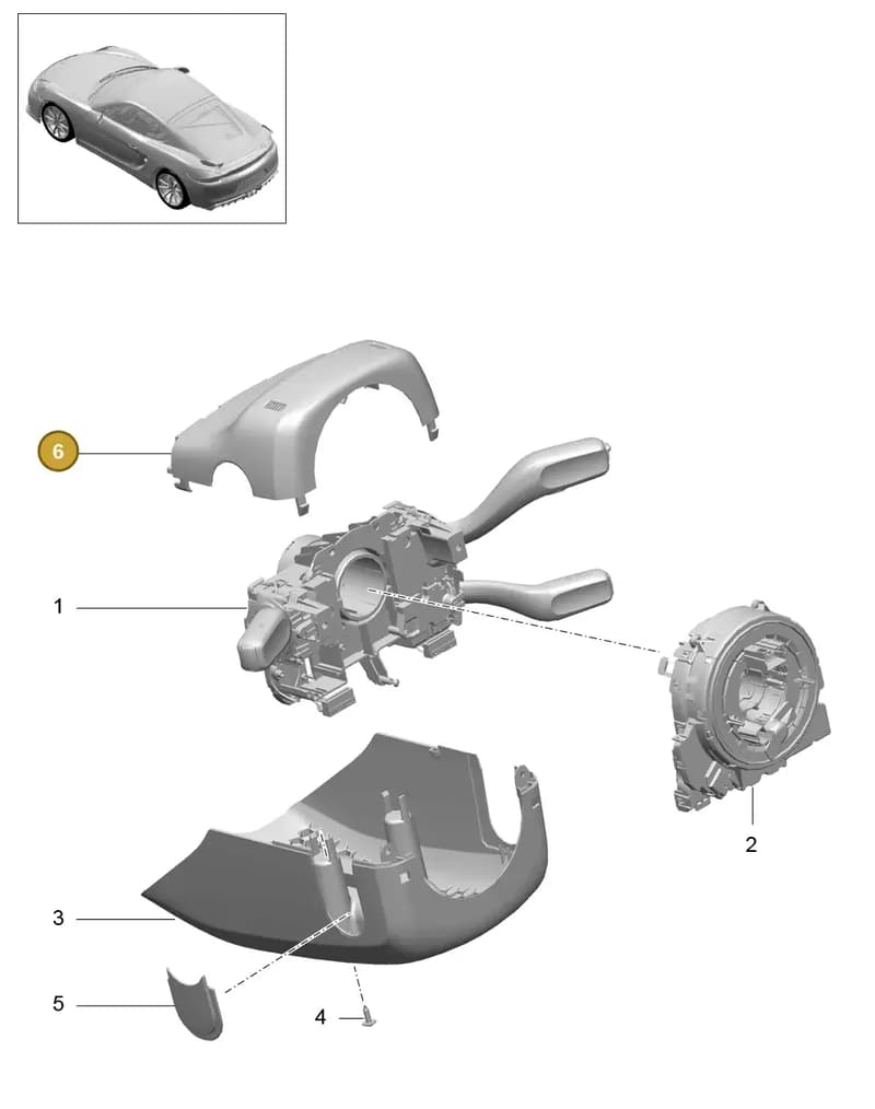 991552473011E0 — Porsche Cayman GT4 (2015-2016) diagram p45903010, position 6