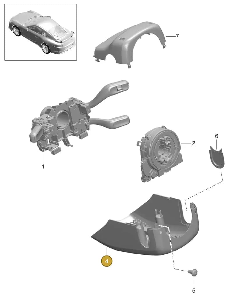 991552475001E0 — Porsche 911 (2013-2020) diagram p41903010, position 4