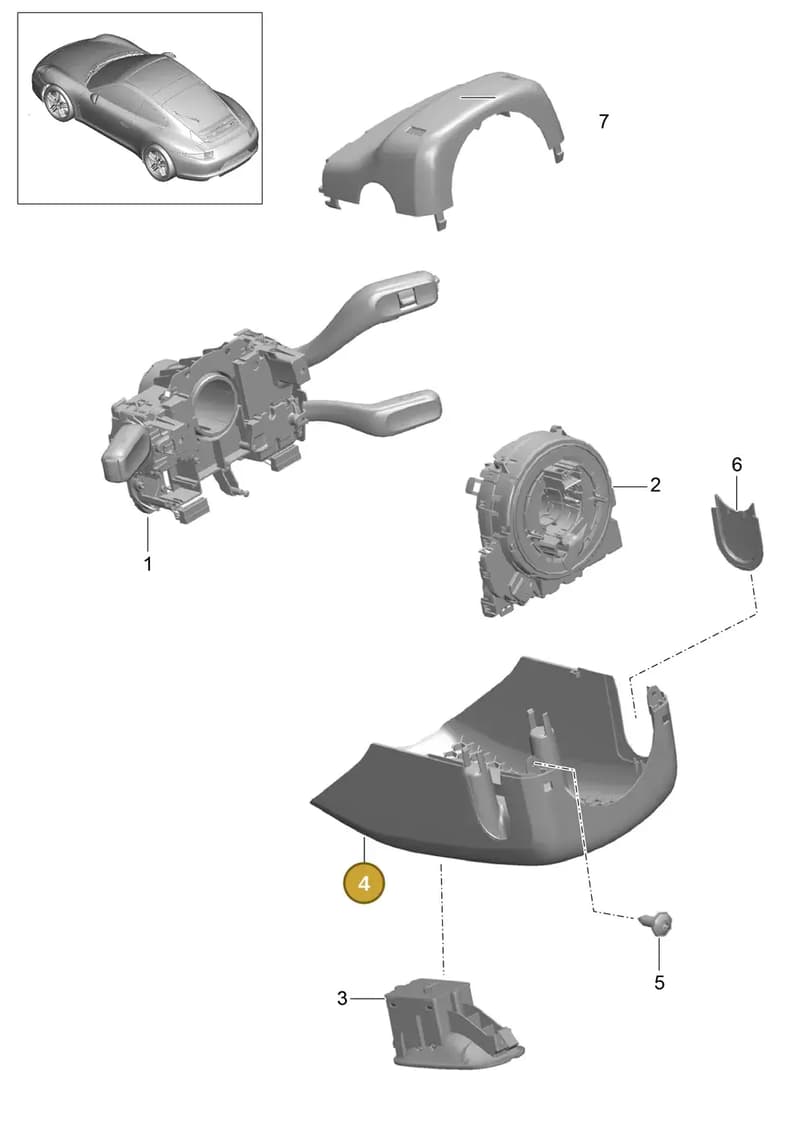 991552475011E0 — Porsche 991 Carrera 4 (2011-2016) diagram p38903010, position 4