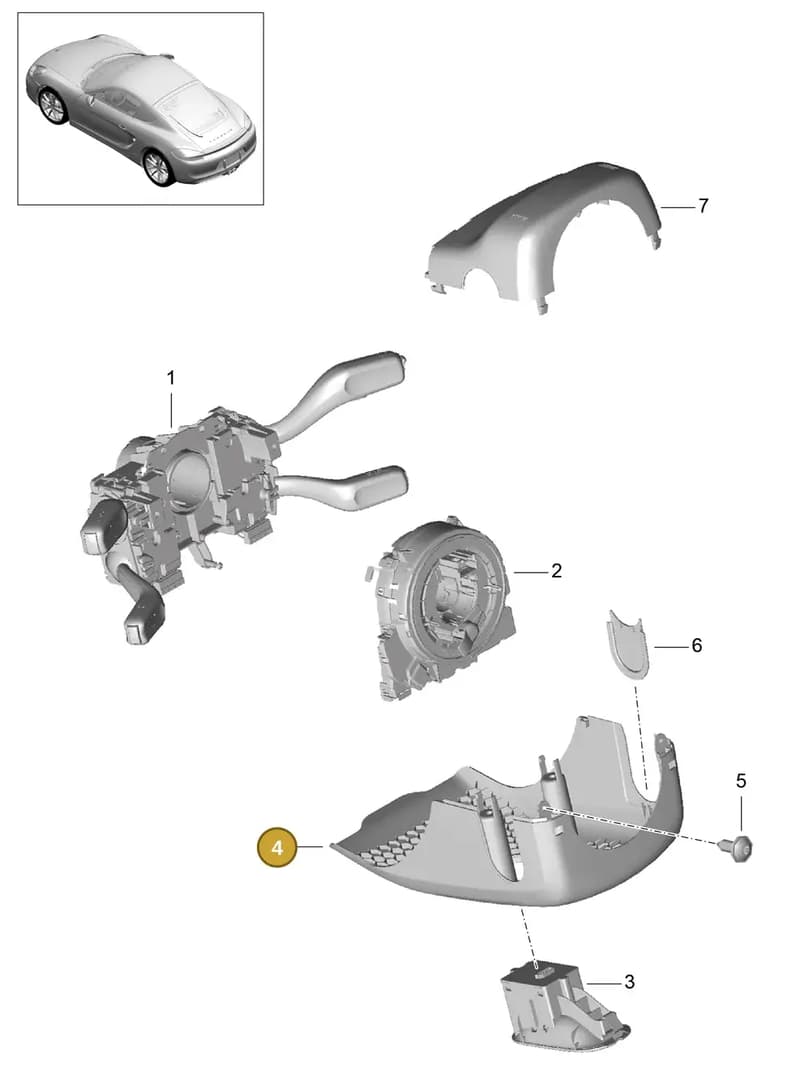 991552475011E0 — Porsche Cayman (2013-2016) diagram p40903010, position 4