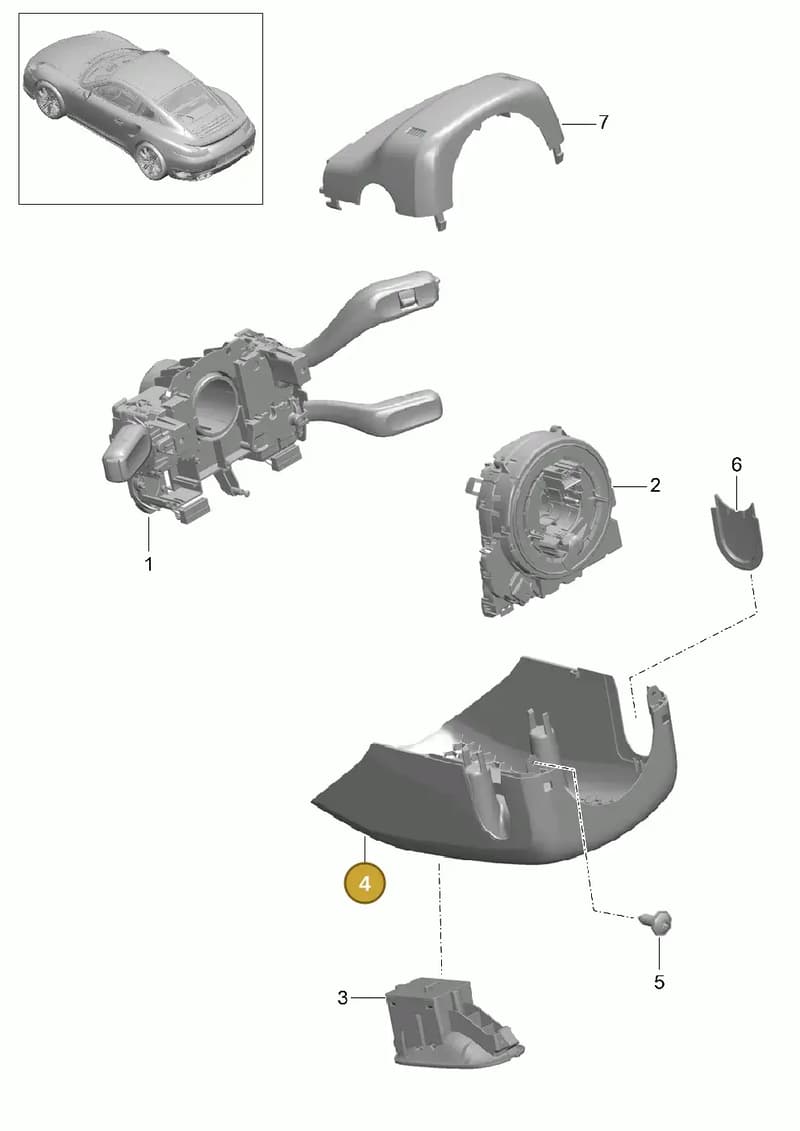 991552475011E0 — Porsche 911 (2013-2020) diagram p42903010, position 4