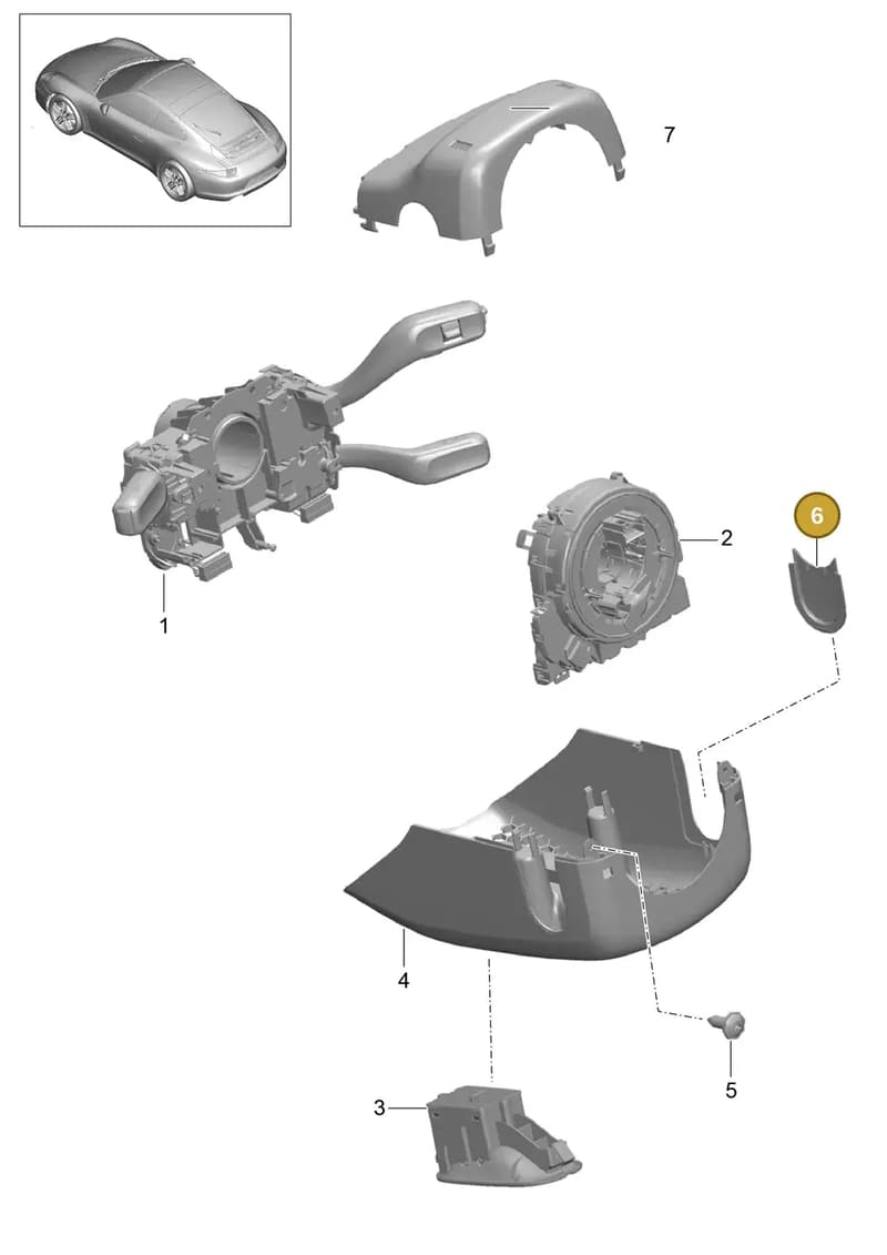 991552675001E0 — Porsche 991 Carrera 4 (2011-2016) diagram p38903010, position 6