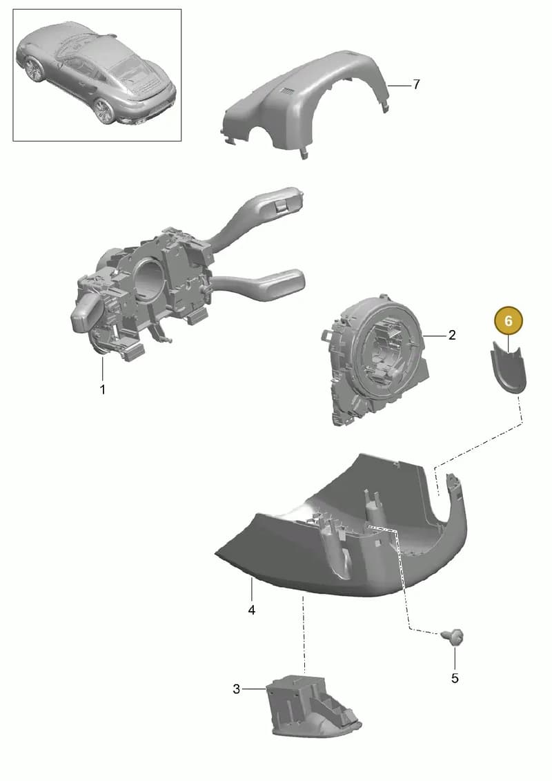 991552675001E0 — Porsche 911 (2013-2020) diagram p42903010, position 6