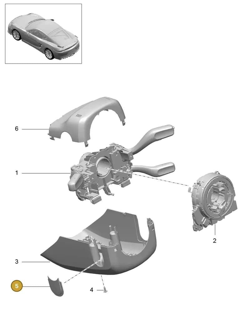 991552675001E0 — Porsche Cayman GT4 (2015-2016) diagram p45903010, position 5
