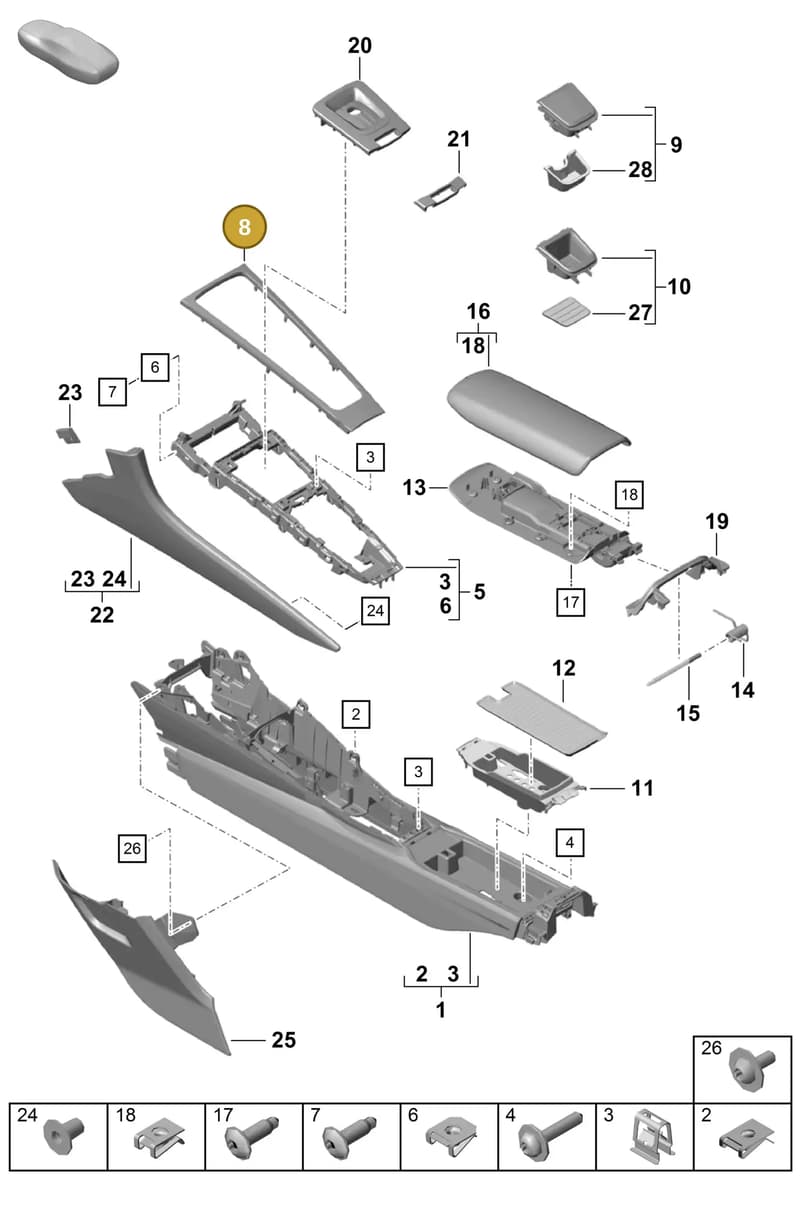 99155398106BX0 — Porsche Boxster Spyder (2019-2020) diagram p55809200, position 8