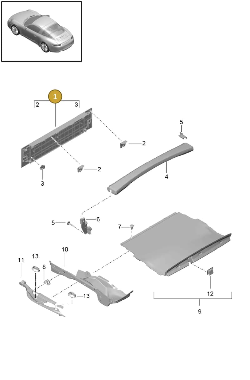 991555079015Q0 — Porsche 991 Carrera 4 (2011-2016) diagram p38807040, position 1