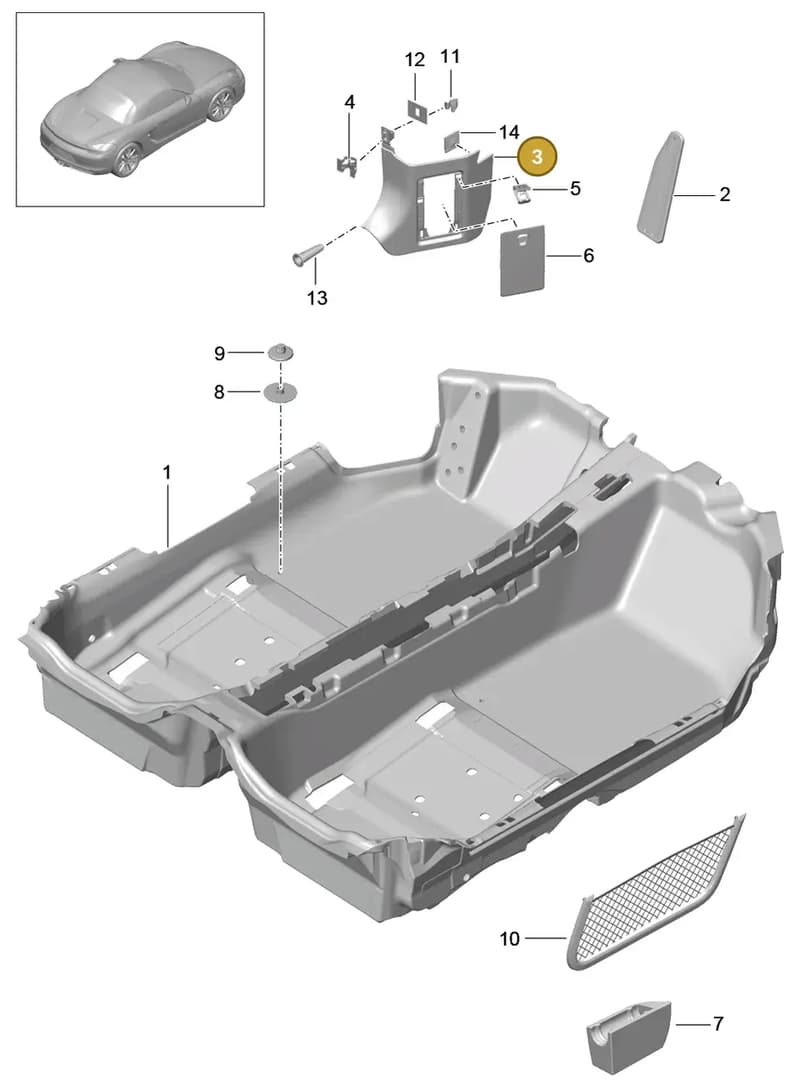 99155510101E75 — Porsche Boxster (2012-2016) diagram p39807010, position 3