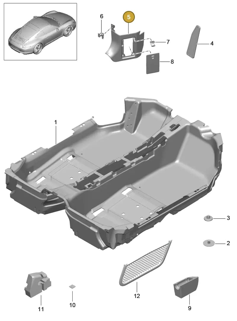 99155510202C75 — Porsche 991 Carrera 4 (2011-2016) diagram p38807010, position 5