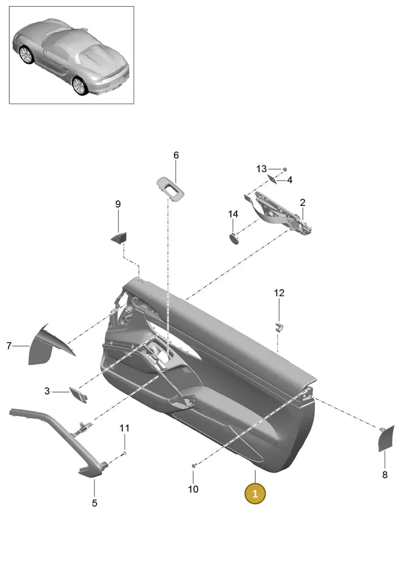 99155520352DSP — Porsche Boxster Spyder (2015-2016) diagram p46808010, position 1