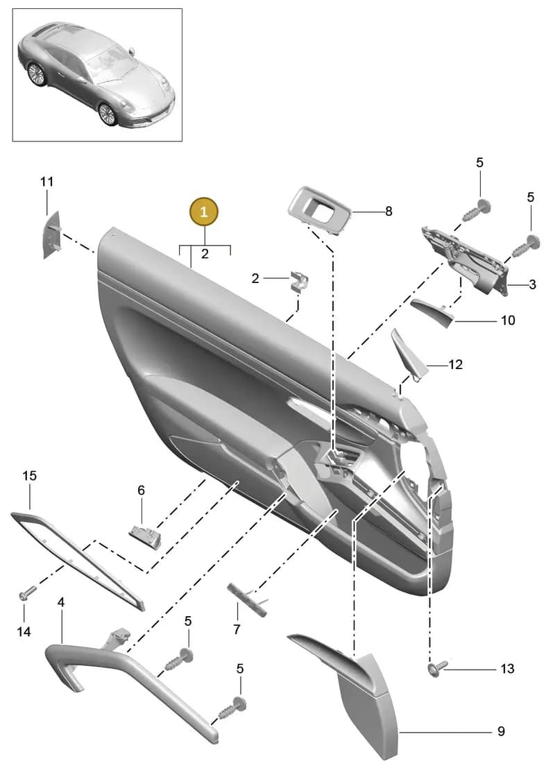 99155520469DK4 — Porsche 911 (2016-2019) diagram p47808070, position 1