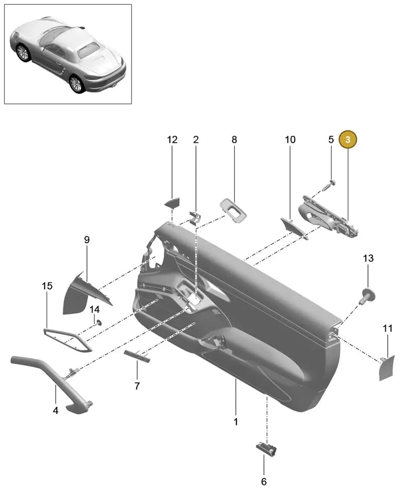 99155552202V08 — Porsche Boxster (2016-2019) diagram p48808010, position 3