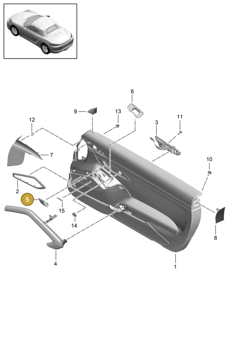 991555589005Q0 — Porsche Boxster (2016-) diagram p48808070, position 5