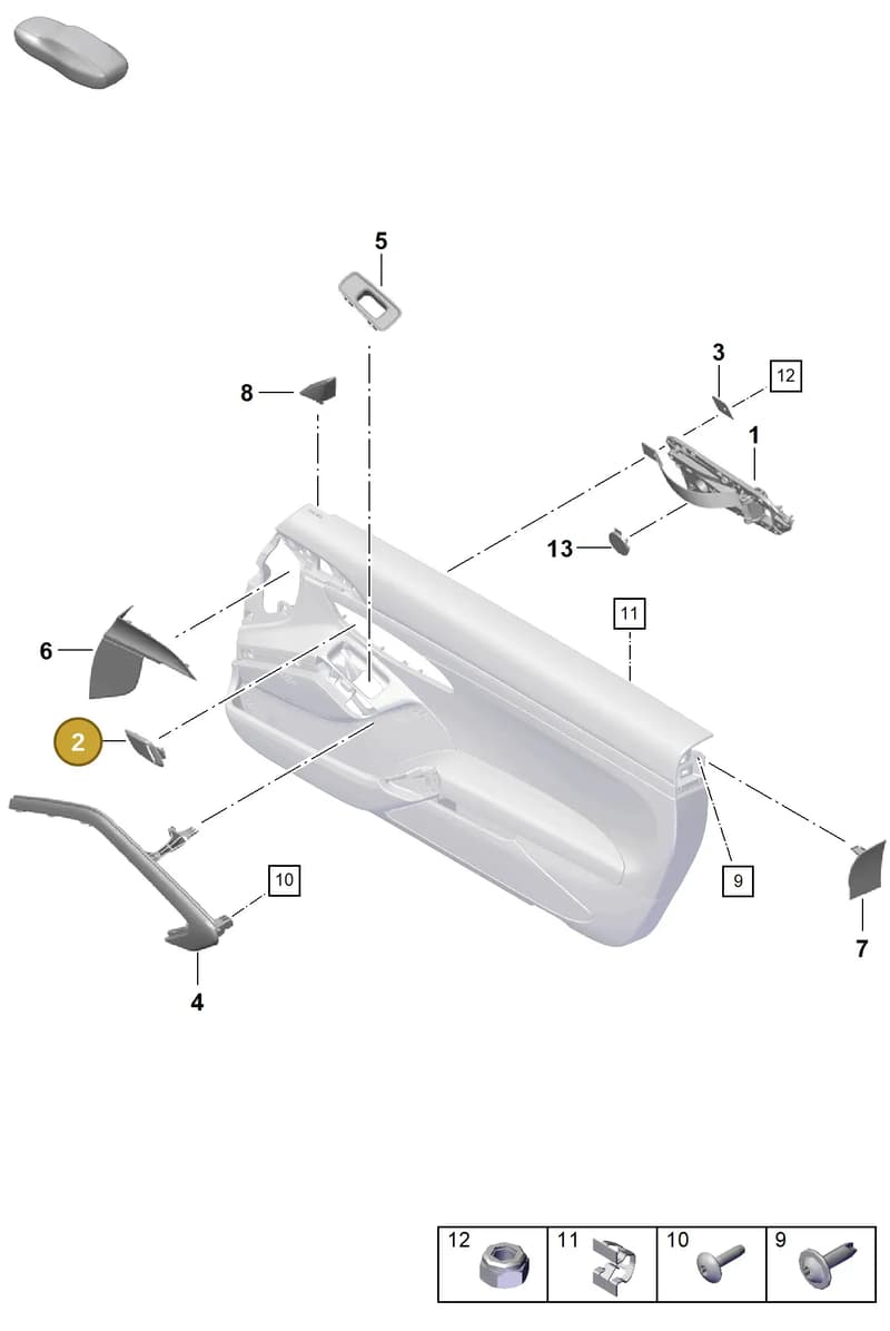991555590005Q0 — Porsche Boxster Spyder (2019-) diagram p54808100, position 2