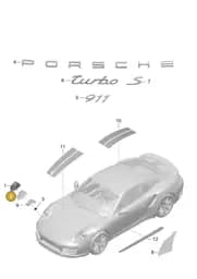 99155925184OZ4 Porsche Inscription (Silver OZ4)