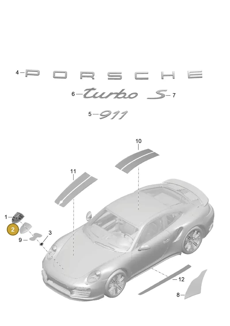 99155925184OZ4 — Porsche 911 (2013-2020) diagram p42810000, position 2