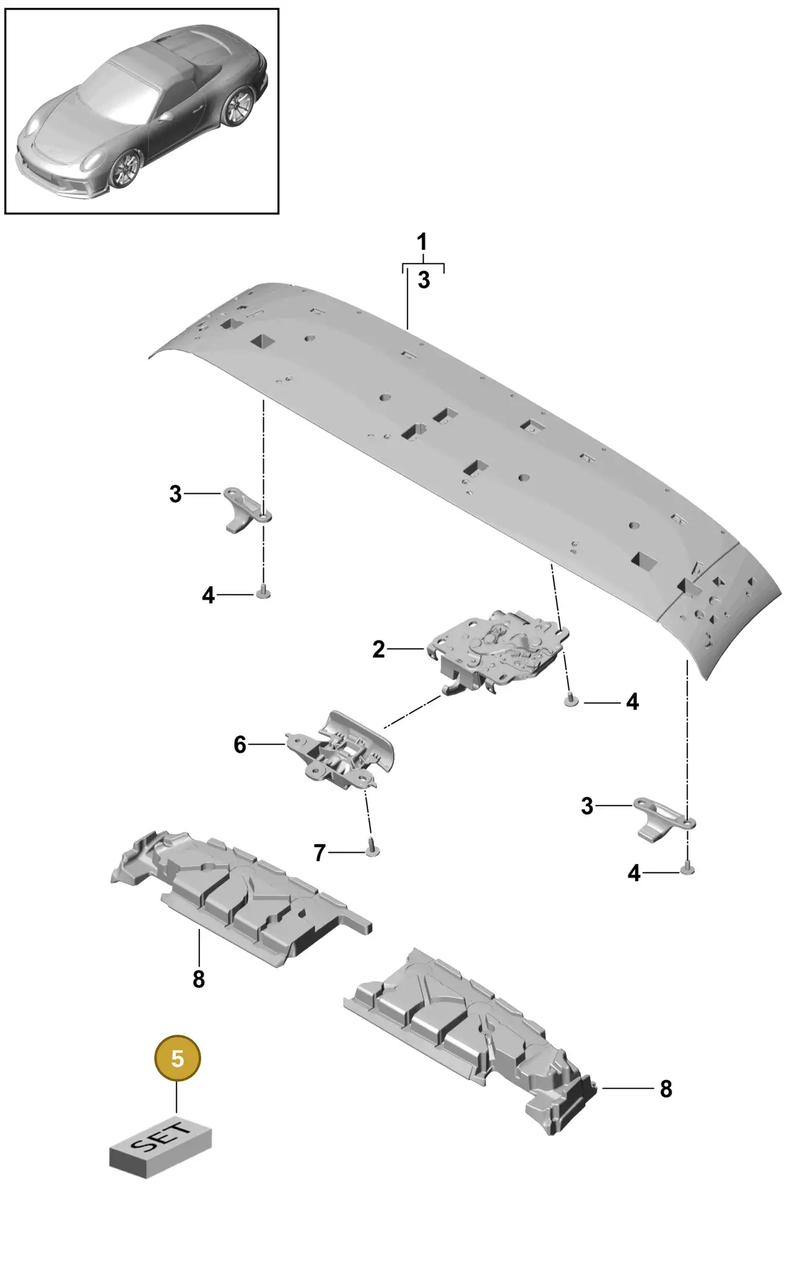 99156792100 — Porsche 911 (2013-2020) diagram p41811100, position 5