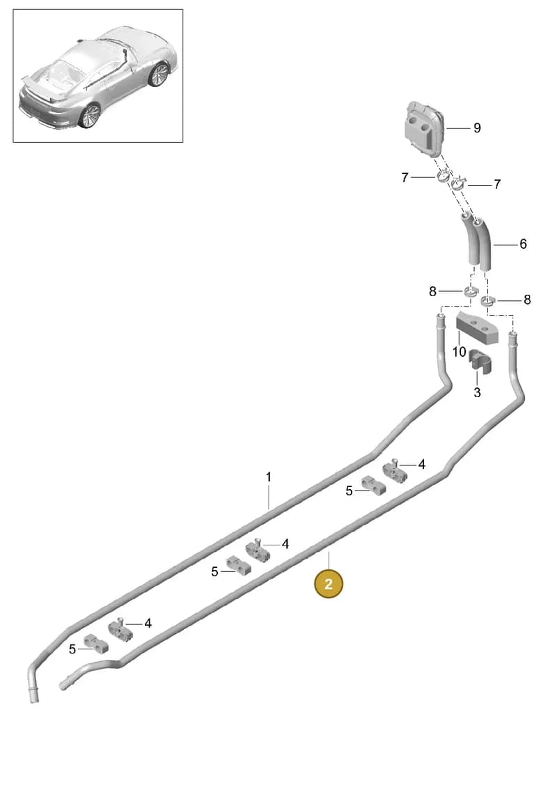 99157246303 — Porsche 911 (2013-2020) diagram p41813000, position 2