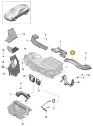 99157246303 Porsche Air Guide