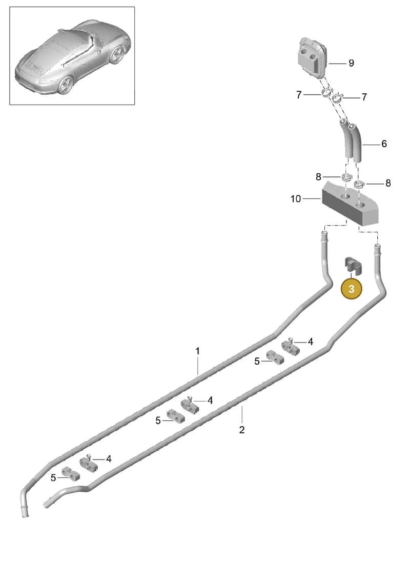 99157246403 — Porsche 991 Carrera 4 (2011-2016) diagram p38813000, position 3