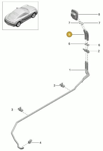 99157269300 — Porsche Cayman (2013-2016) diagram p40813000, position 5