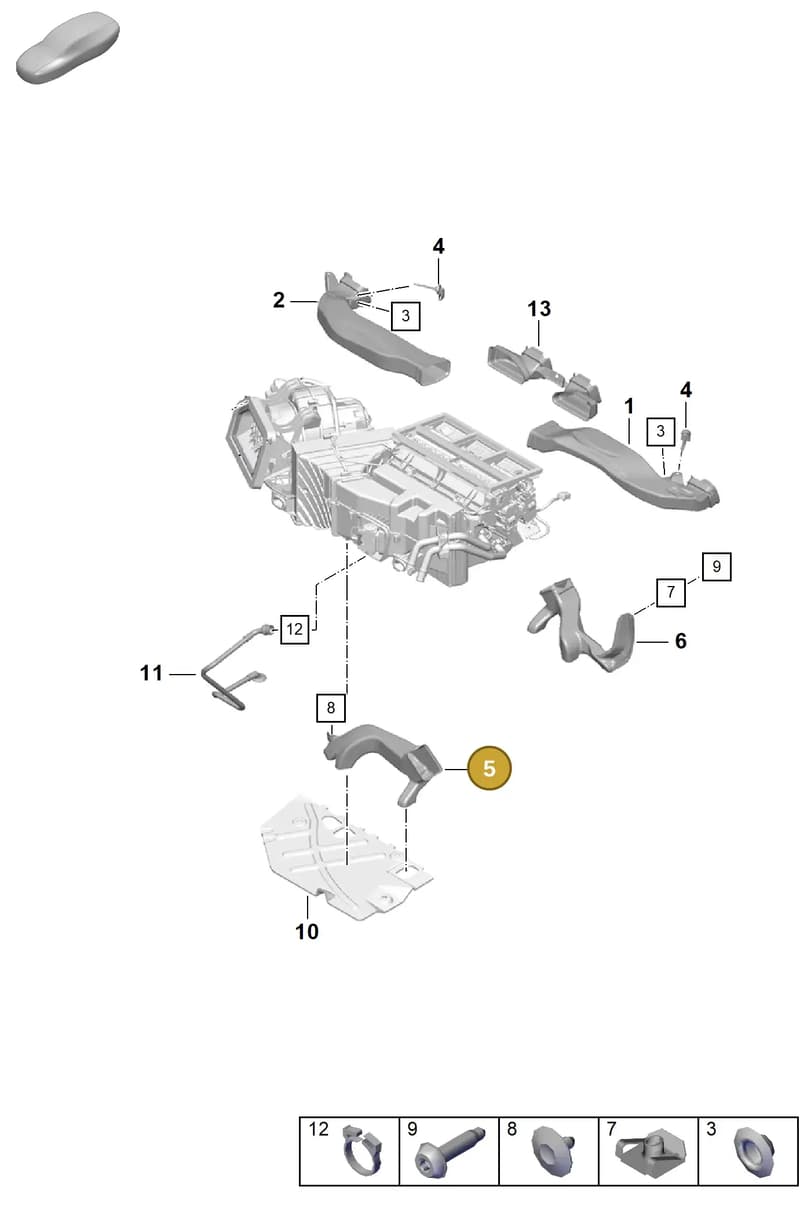99157269400 — Porsche Boxster Spyder (2019-2020) diagram p55814100, position 5