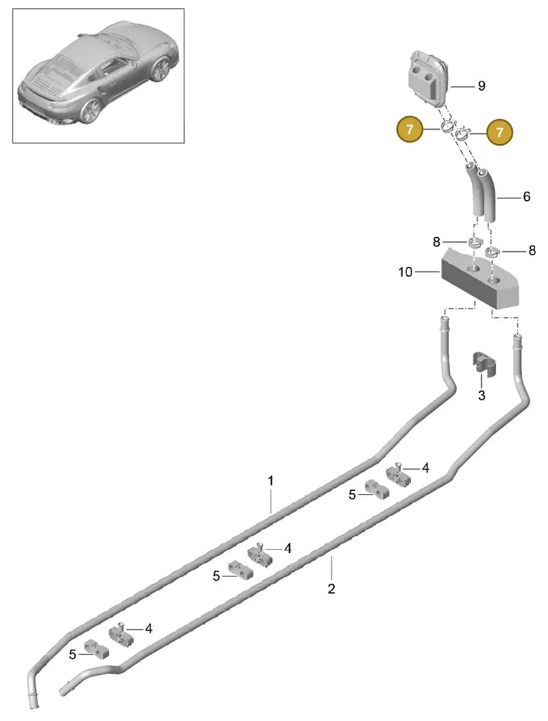 99157279302 — Porsche GT2 RS Clubsport (2013-2020) diagram p42813000, position 7