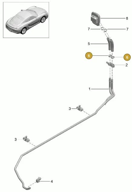 99157279402 — Porsche Cayman (2013-2016) diagram p40813000, position 6