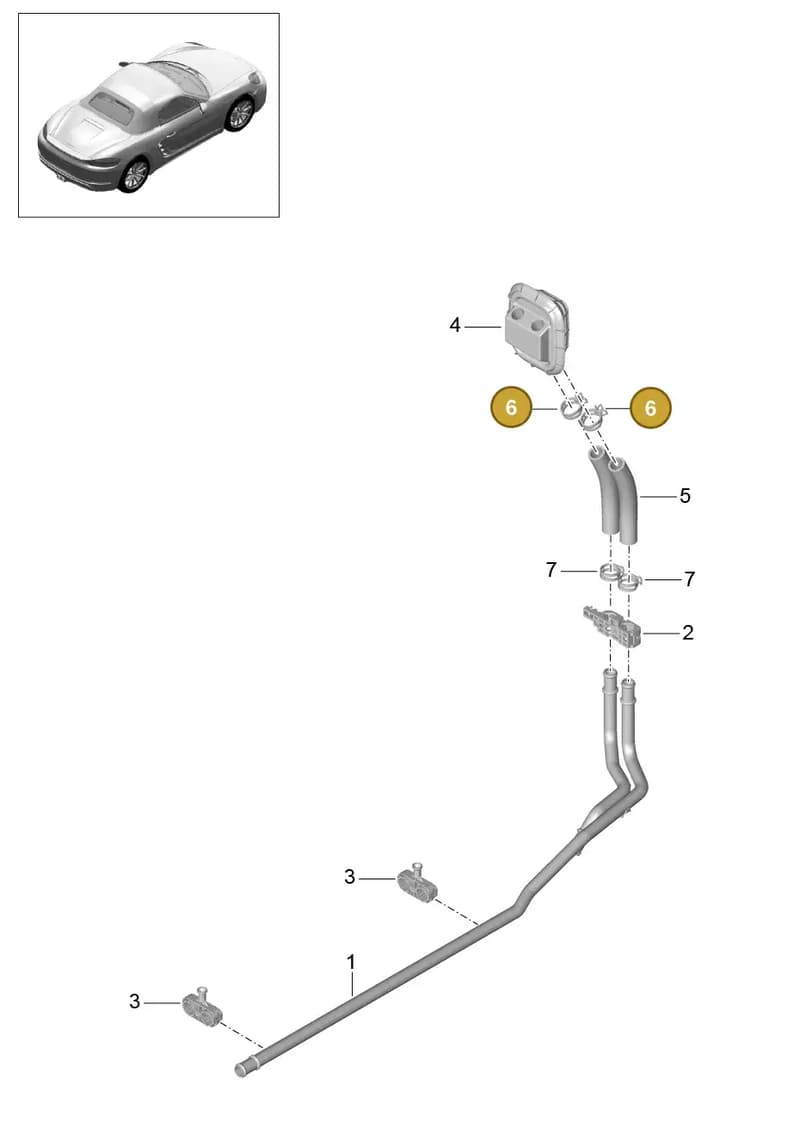 99157279402 — Porsche Boxster (2016-2019) diagram p48813000, position 6