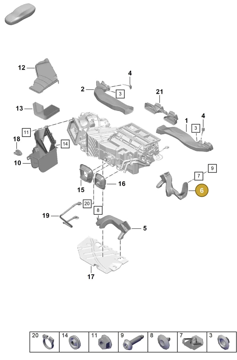 99157279402 — Porsche Cayman (2019-2022) diagram p55813050, position 6