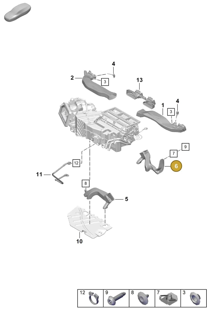 99157279402 — Porsche Boxster Spyder (2019-2020) diagram p55814100, position 6