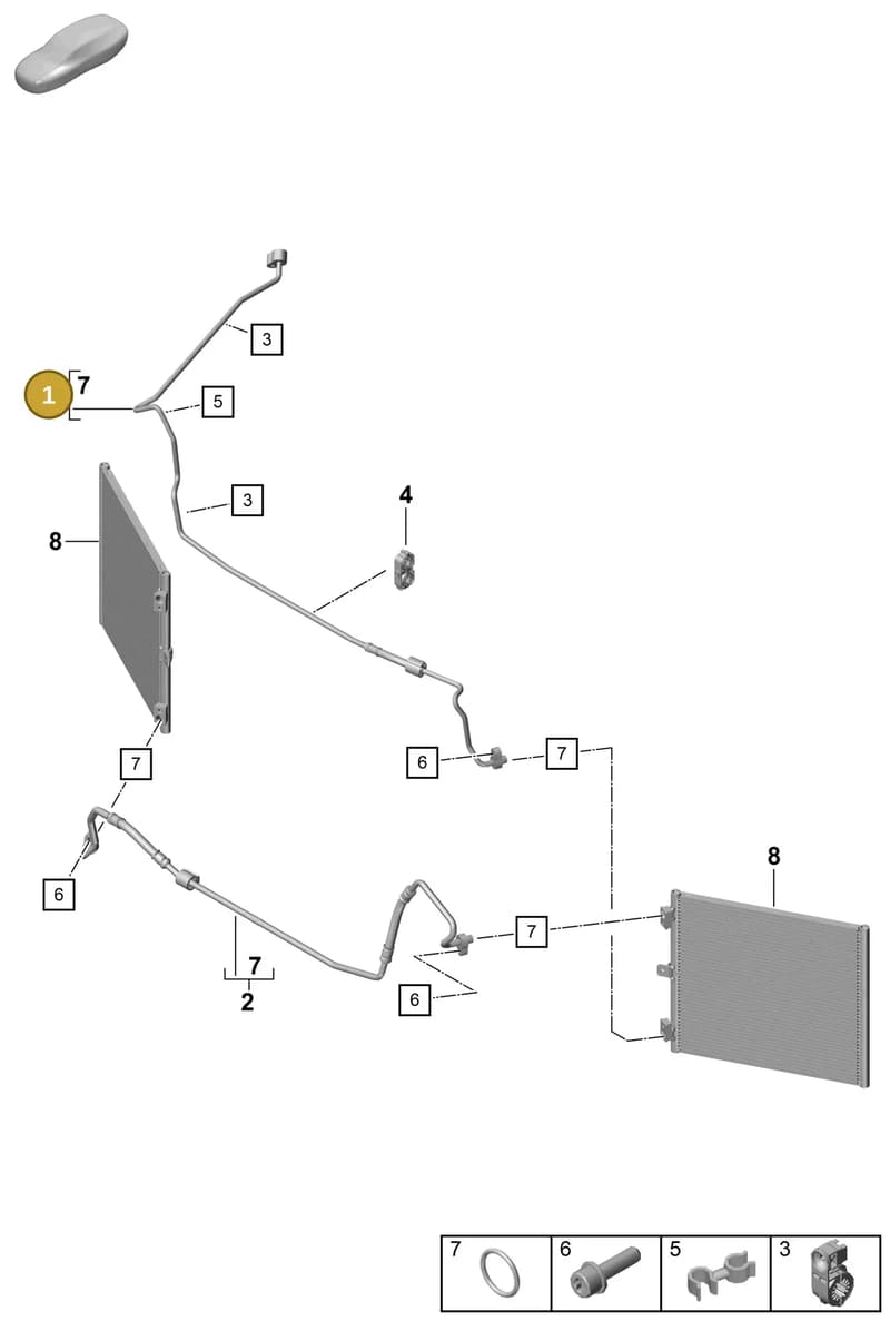 99157310583 — Porsche Boxster Spyder (2019-2020) diagram p55814800, position 1