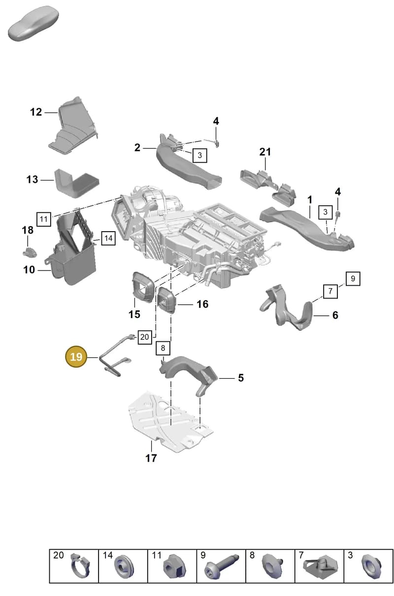 99157379400 — Porsche Cayman (2019-2022) diagram p55813050, position 19