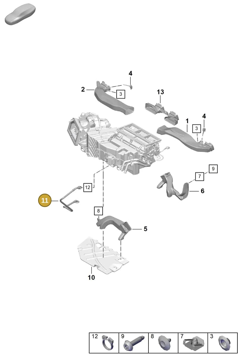 99157379400 — Porsche Boxster Spyder (2019-2020) diagram p55814100, position 11